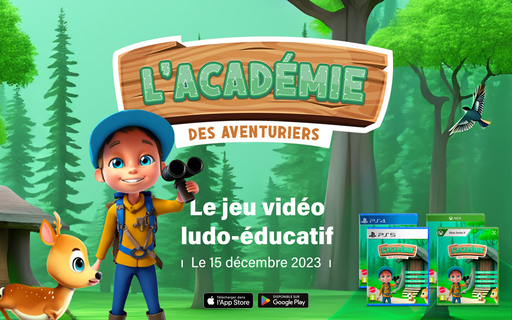 Affiche pour le jeu l'académie des aventuriers