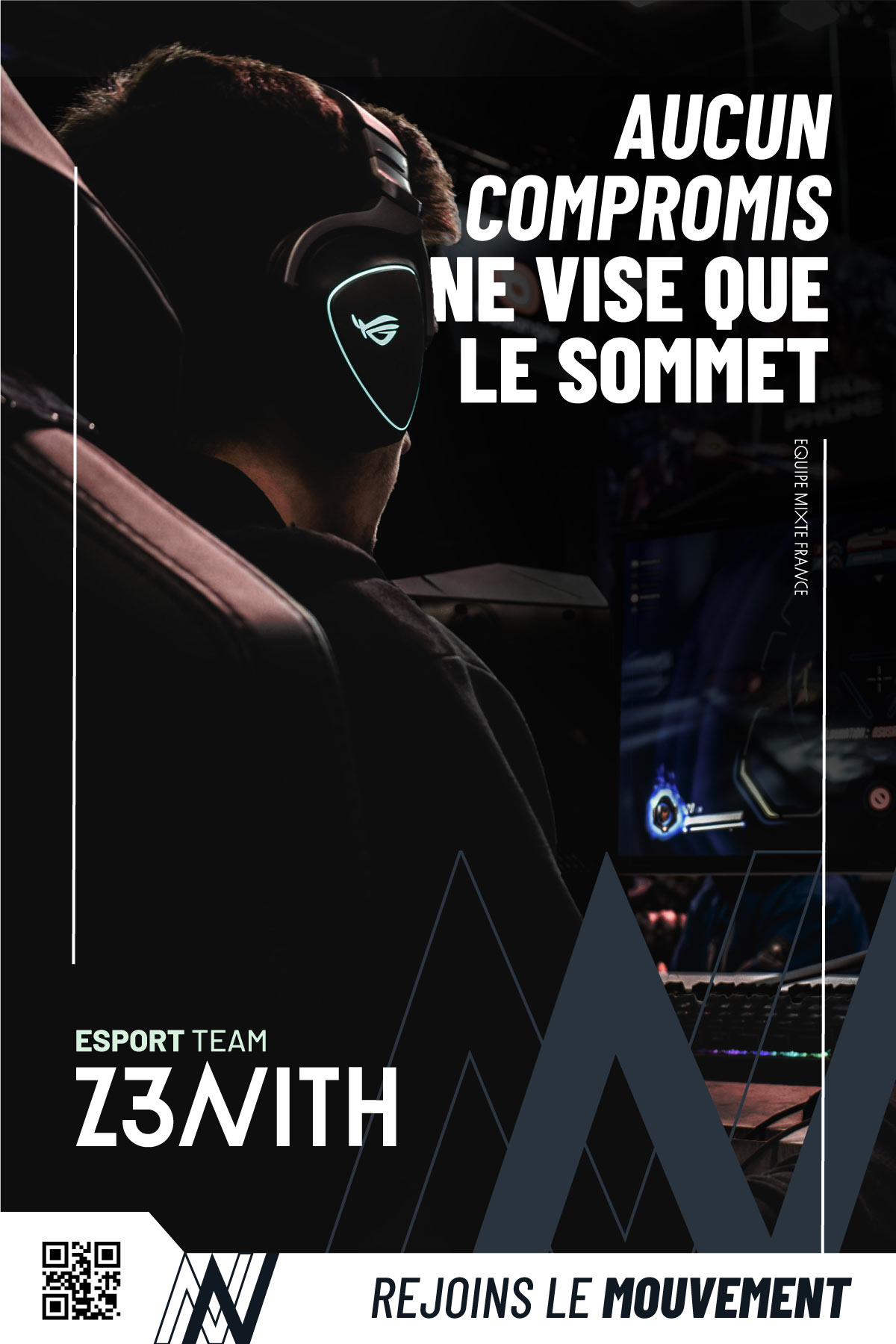 Affiche pour l'équipe d'esport Z3NITH