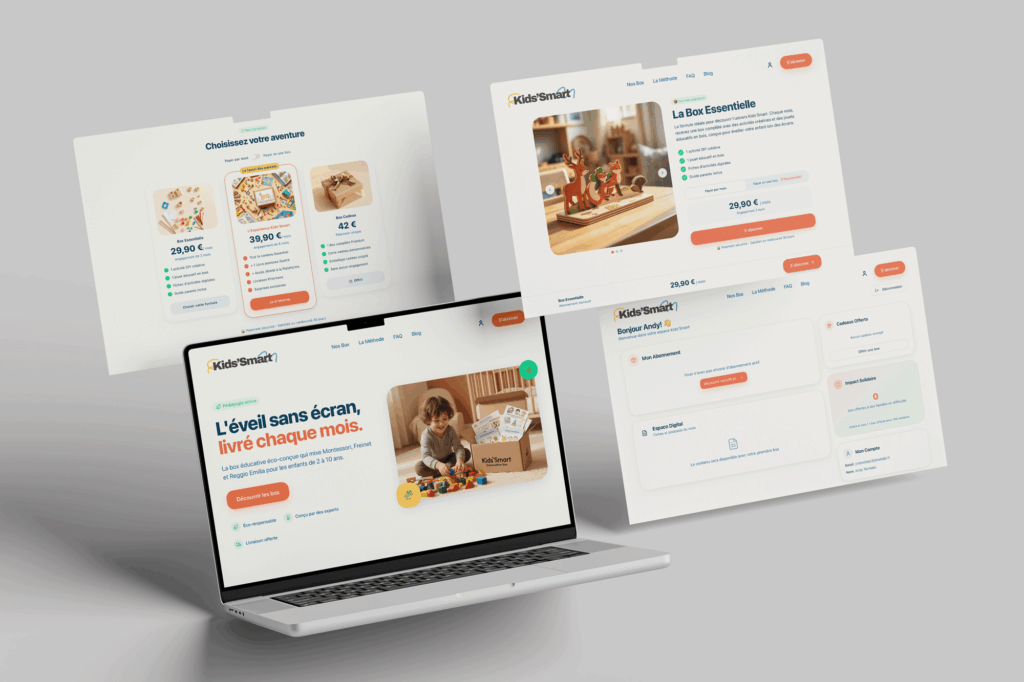 Site web de la startup Kids'Smart